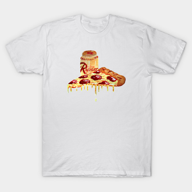 Beer and Pizza T-Shirt-TOZ